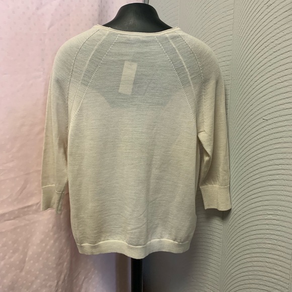 New with tags Ann Taylor cream sweater. - Picture 3 of 4